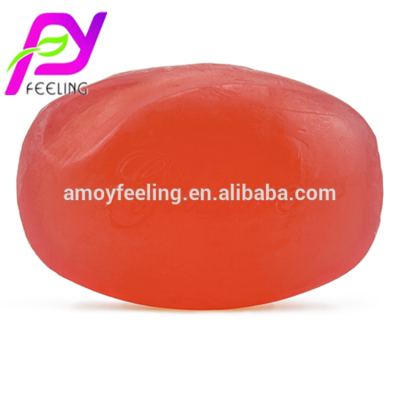 OEM handmade best skin transparent 100% natural whitening Glycerin soap with Red pomegranate