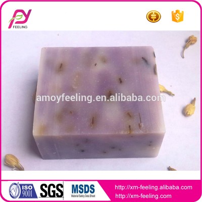 Rose oil skin whitening soap with dry flower