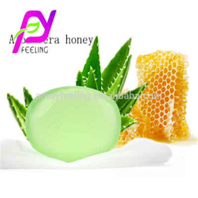 Whitening Handmade Transparent Bar 100% Natural Nourishing Bath Soap with Aloe Honey