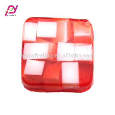 Handmade Glycerin Transparent Beauty Papaya Extract Fruit soap